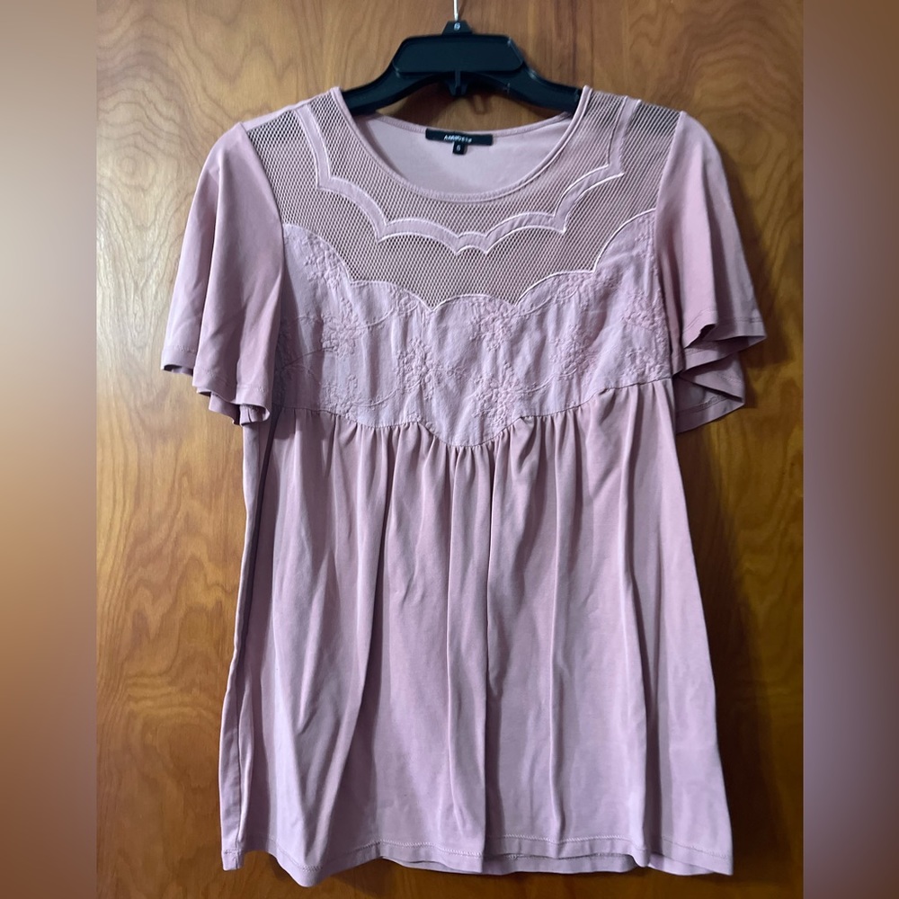 Mauve/pink maternity top